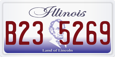 IL license plate B235269