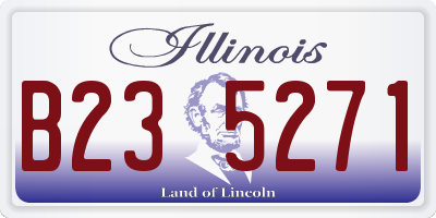 IL license plate B235271