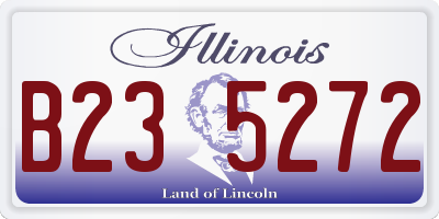 IL license plate B235272