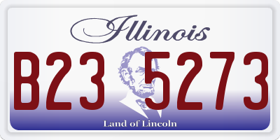 IL license plate B235273