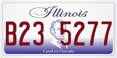 IL license plate B235277