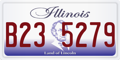 IL license plate B235279