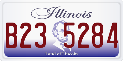 IL license plate B235284