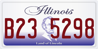 IL license plate B235298