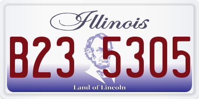 IL license plate B235305
