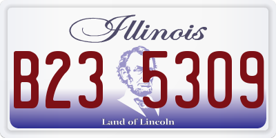 IL license plate B235309