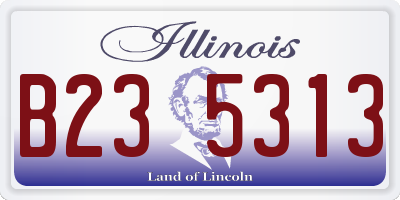 IL license plate B235313