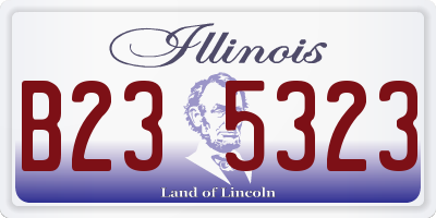 IL license plate B235323