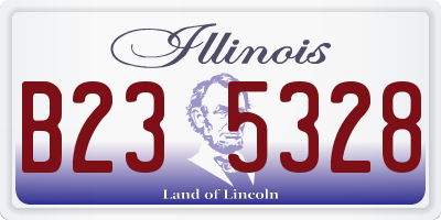 IL license plate B235328
