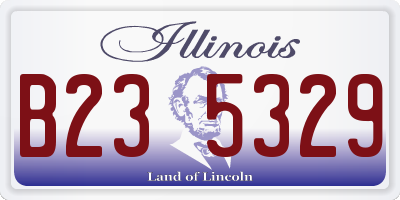 IL license plate B235329