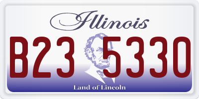 IL license plate B235330