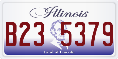IL license plate B235379