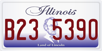 IL license plate B235390