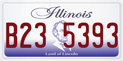 IL license plate B235393