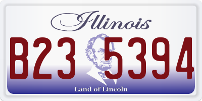 IL license plate B235394