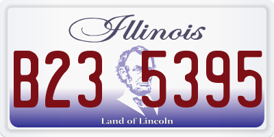 IL license plate B235395