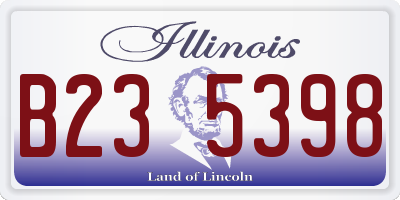 IL license plate B235398