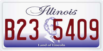 IL license plate B235409