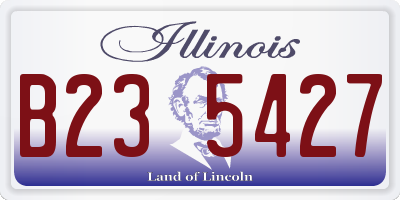 IL license plate B235427