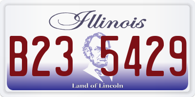 IL license plate B235429