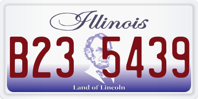 IL license plate B235439