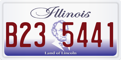 IL license plate B235441