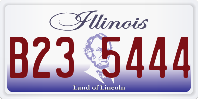 IL license plate B235444