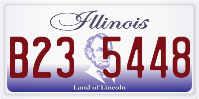 IL license plate B235448