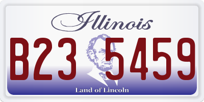 IL license plate B235459