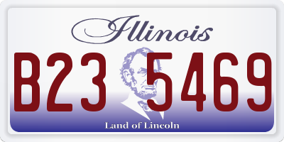 IL license plate B235469