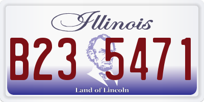 IL license plate B235471
