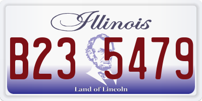 IL license plate B235479