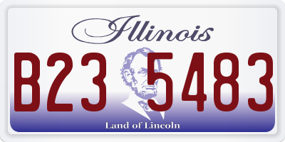 IL license plate B235483