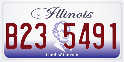 IL license plate B235491