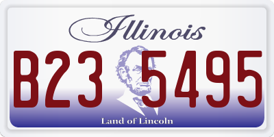 IL license plate B235495