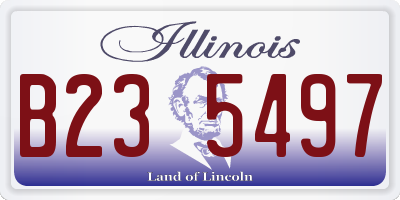 IL license plate B235497
