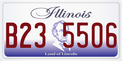 IL license plate B235506