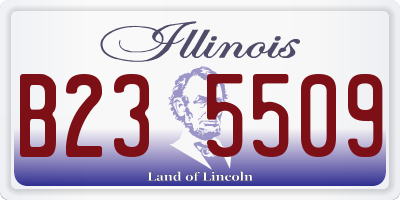 IL license plate B235509
