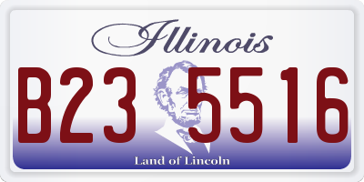 IL license plate B235516