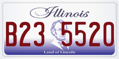 IL license plate B235520