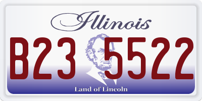 IL license plate B235522