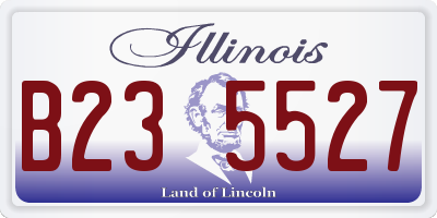 IL license plate B235527