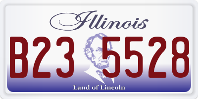 IL license plate B235528