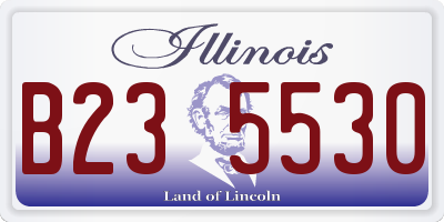 IL license plate B235530