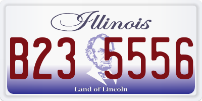 IL license plate B235556