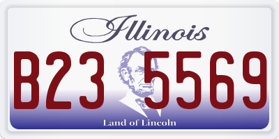 IL license plate B235569