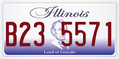IL license plate B235571