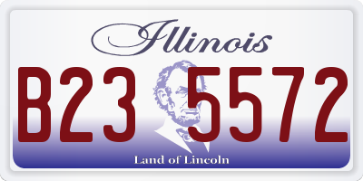 IL license plate B235572