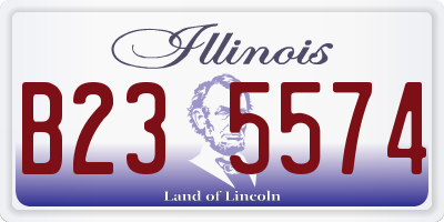 IL license plate B235574