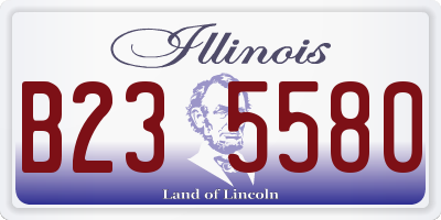 IL license plate B235580